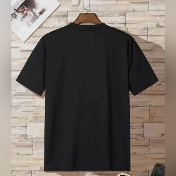 Black Graphic T-Shirt with Colorful Design - Picture 5 of 5